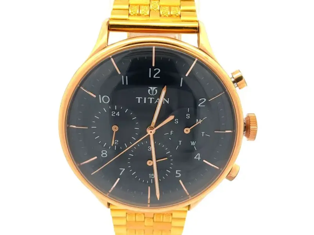 Titan s Majesty Men s Gold Watch Mustafa Jewellery