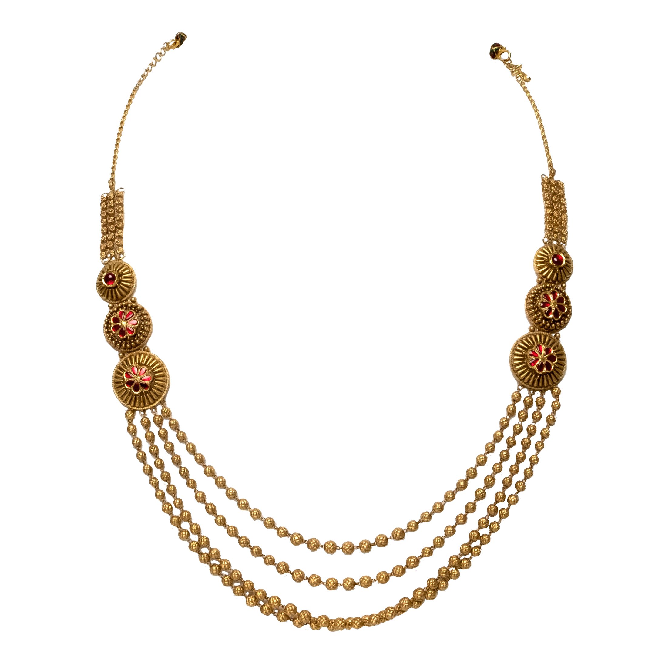 Gold Necklace - Vintage Splendour | Mustafa Jewellery