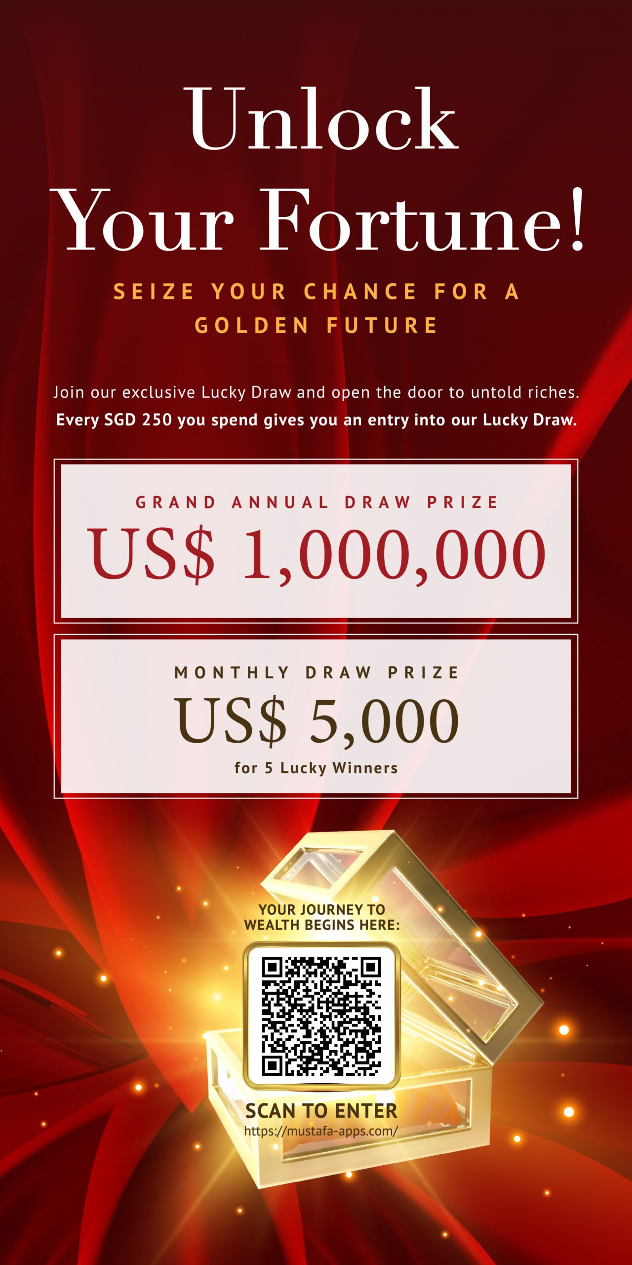 Grand Annual Draw Prize | Monthly Prize Draw | https://mustafajewellery.com/