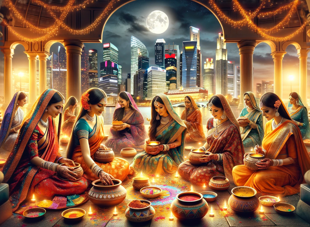 Moonlit in Gold: Celebrating Karva Chauth in Singapore