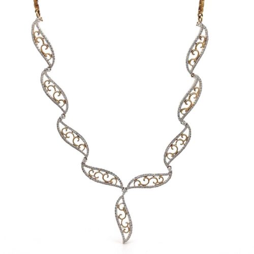 Elegance Diamond Necklace | Mustafa Jewellery Singapore