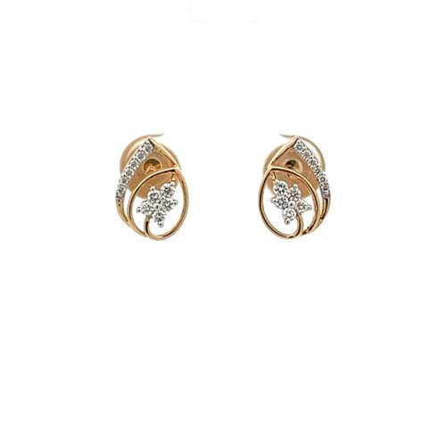 Allure Diamond Ear Studs | Mustafa Jewellery Singapore