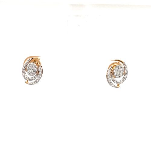 Unique Diamond Ear Studs | Mustafa Jewellery