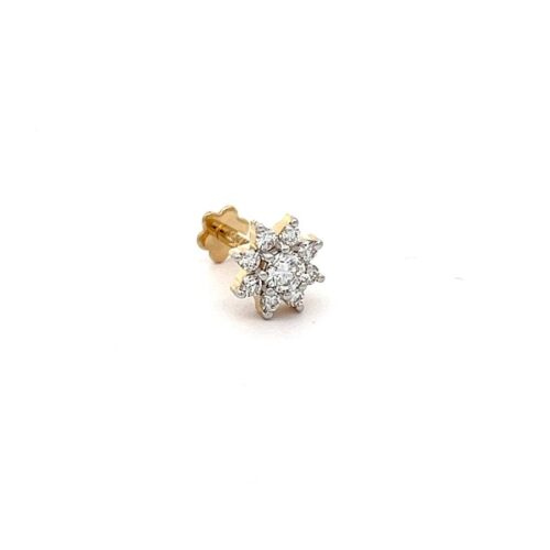 Elegant Diamond Nosepin | Mustafa Jewellery