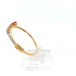 Elegant Sparkle Diamond Bangle - Left