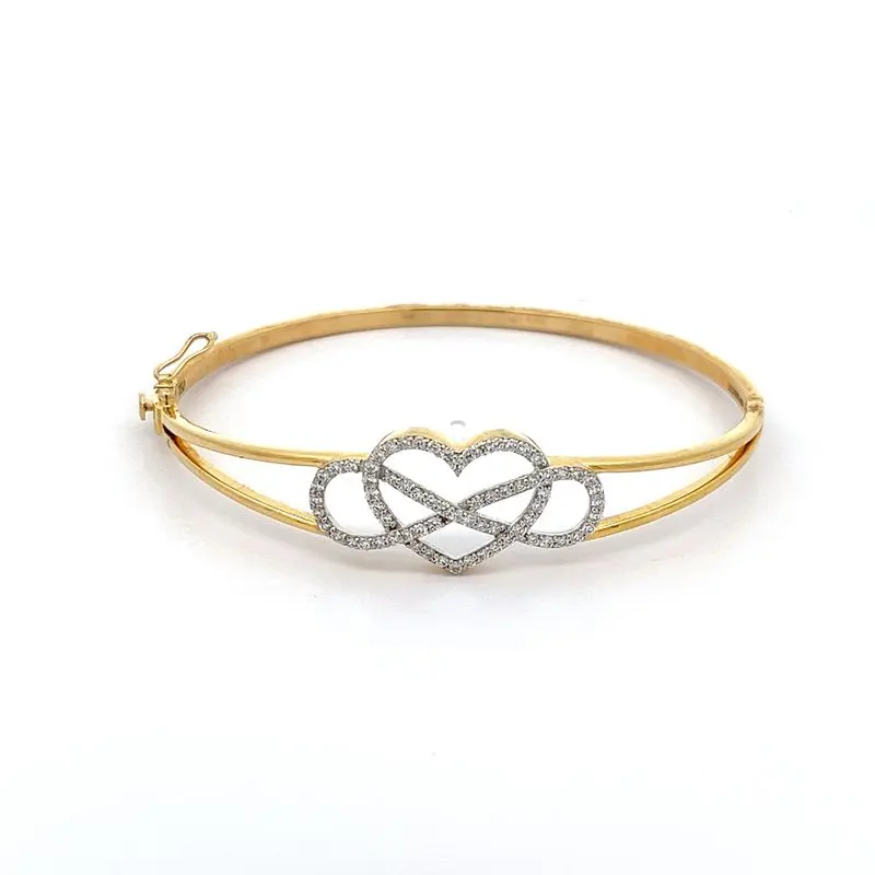 Luminous Lacelet Diamond Bangle | Mustafa Jewellery Singapore