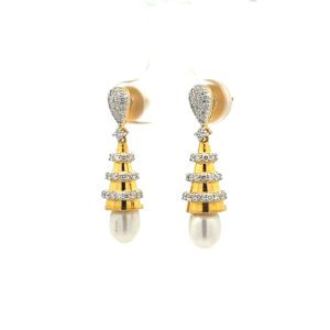 Dazzling Diamond Earrings - Sideview