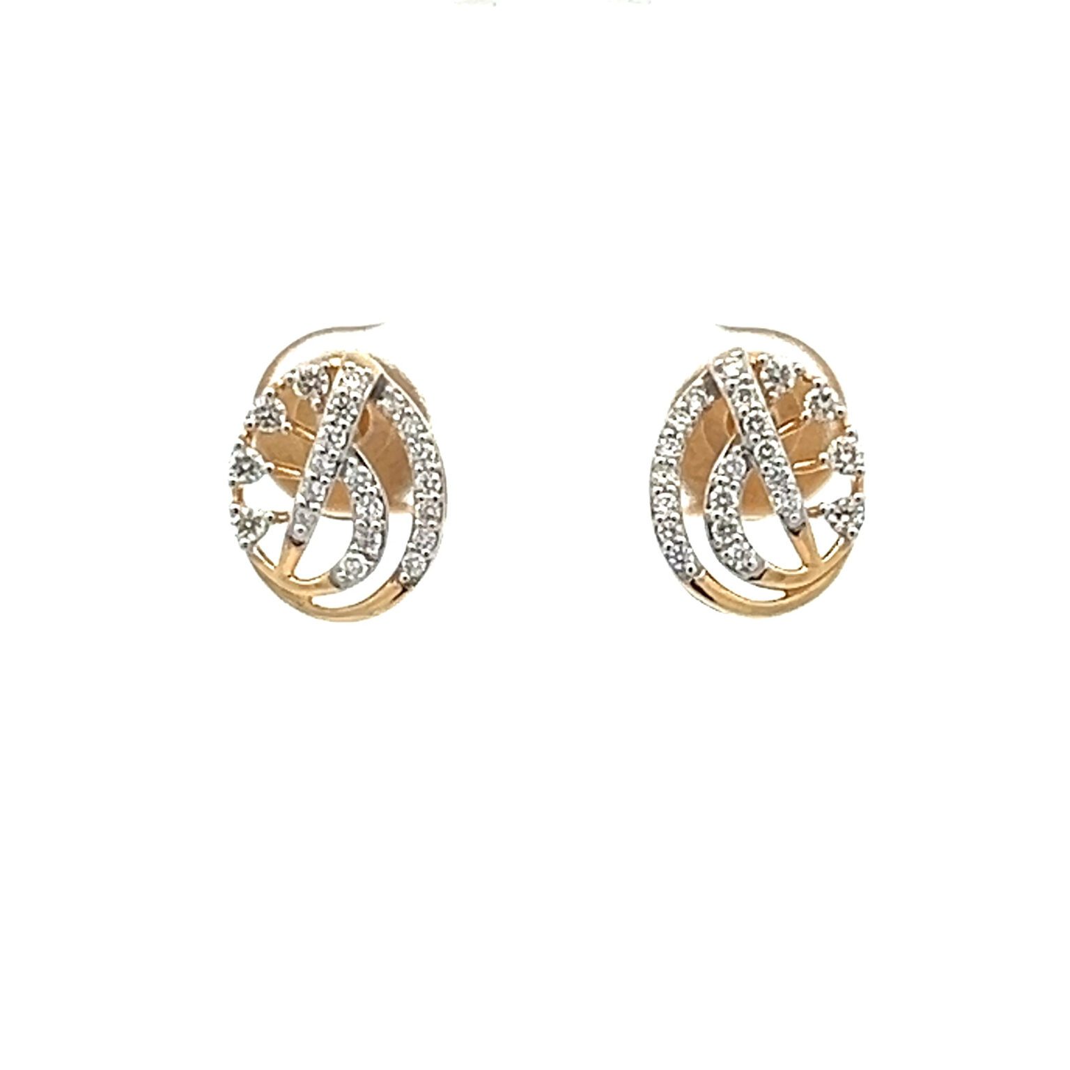 Enchanting Diamond Stud Earrings | Mustafa Jewellery Singapore