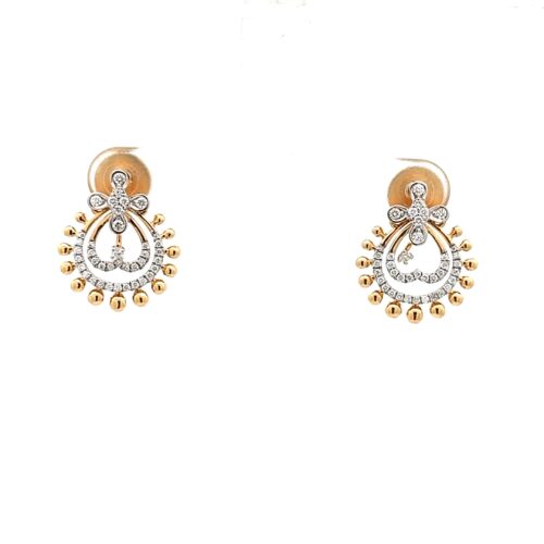 Heavenly Diamond Stud Earrings - Front