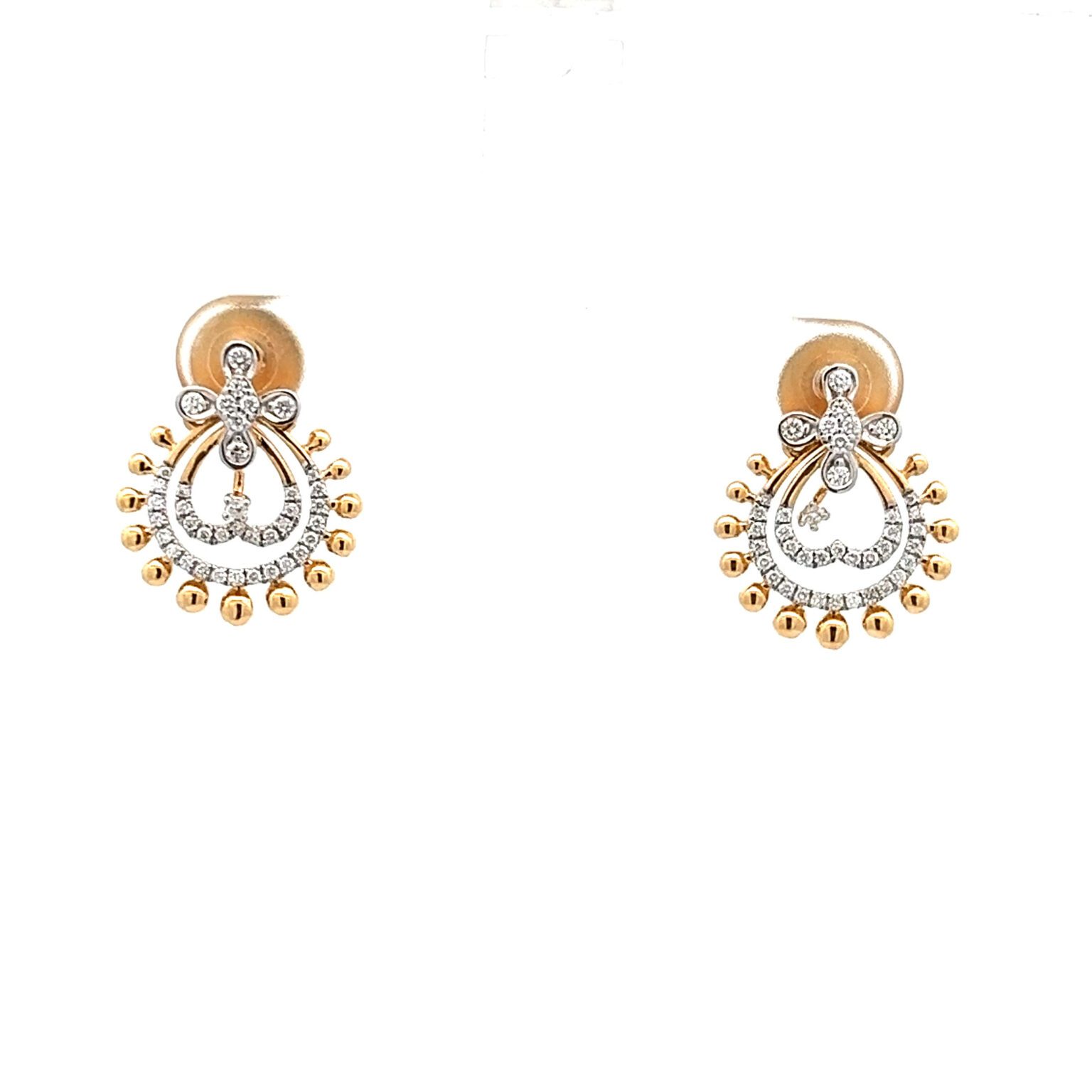 Heavenly Diamond Stud Earrings | Mustafa Jewellery Singapore