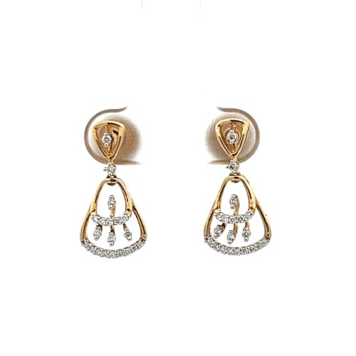 Majestic Diamond Stud Earrings - Front