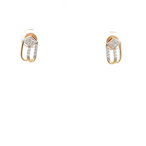 Moonlight Diamond Stud Earrings | Mustafa Jewellery Singapore