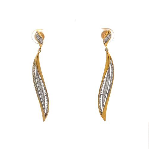 Whimsical Diamond Earrings - Front