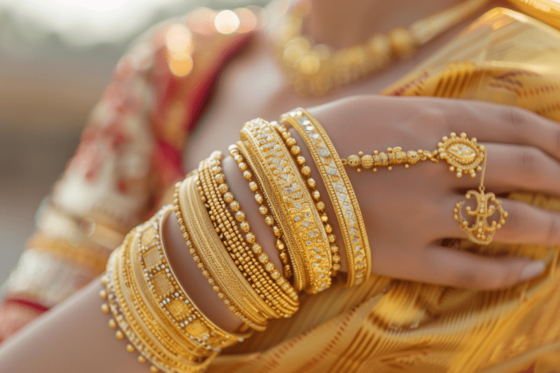 Styling Gold Bracelets for Festive Occasions 