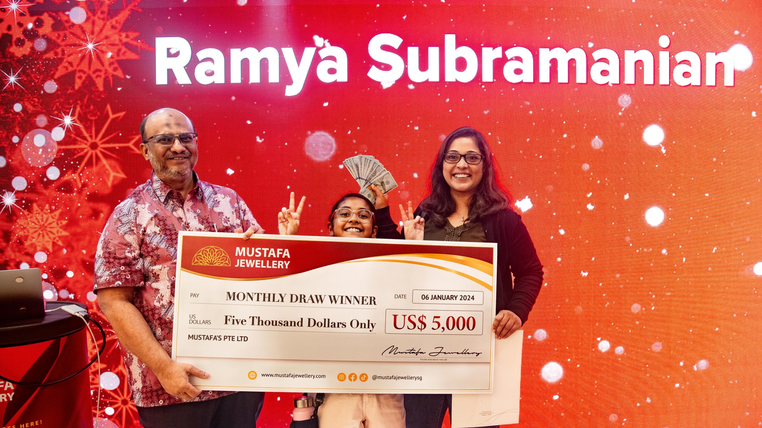 Mustafa Jewellery Jan 6th Lucky Draw