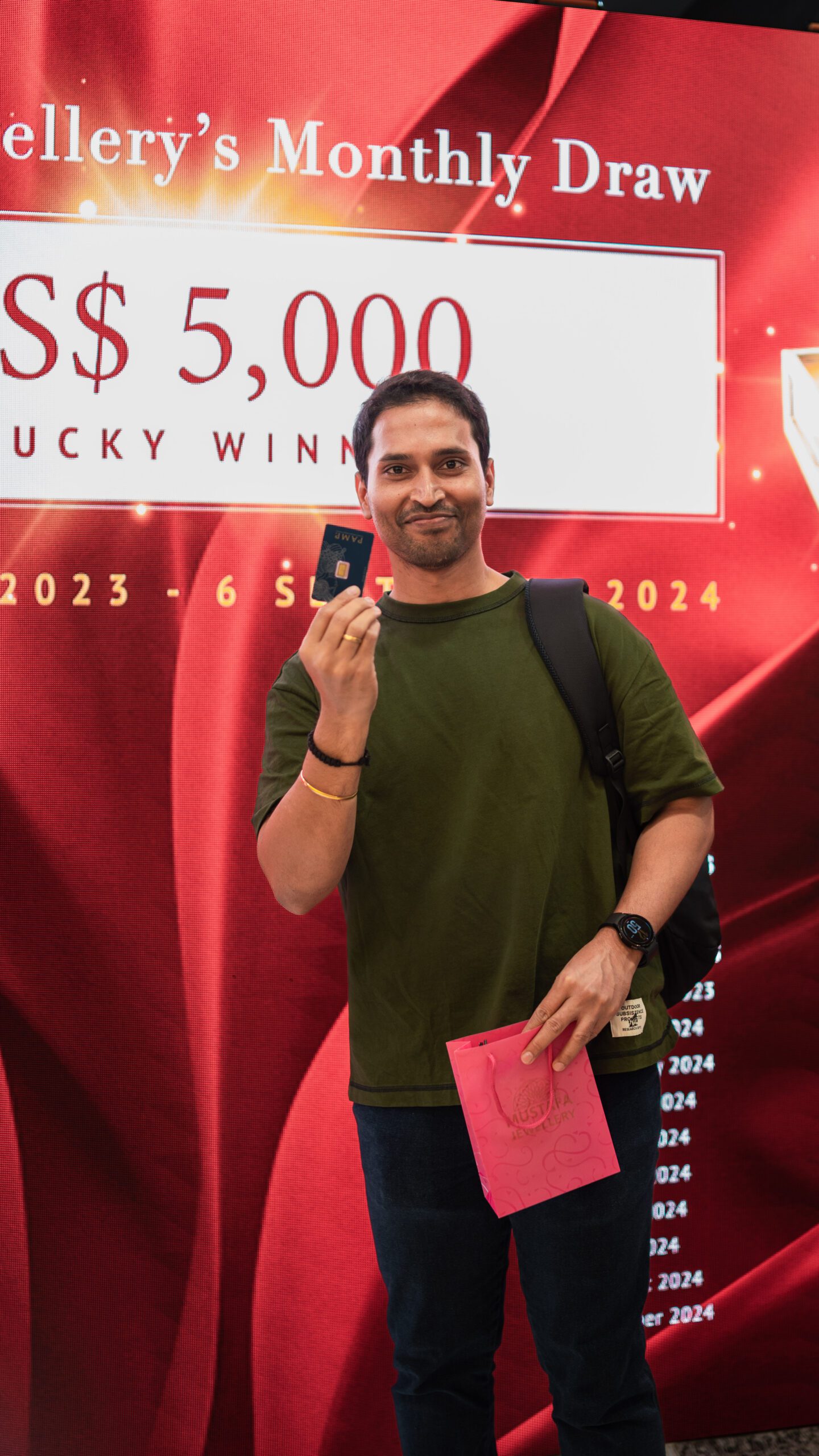 Mustafa Jewellery 6th Jan Lucky Draw