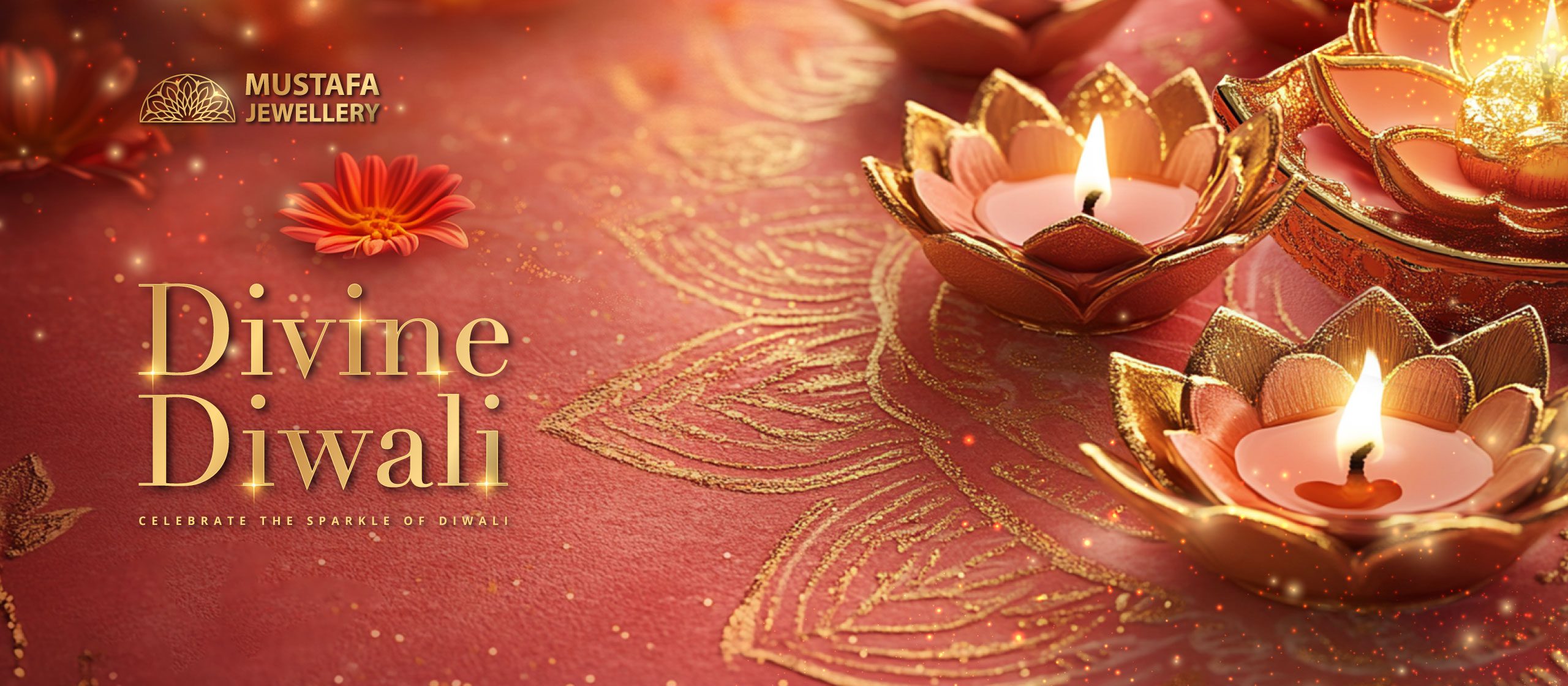 Divine Diwali Lookbook Banner | Mustafa Jewellery Singapore