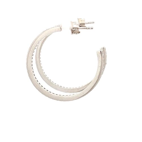 Sleek Hoop Earrings - Left