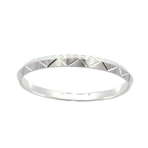 Enchanted Tides Silver Bangle | Mustafa Jewellery Singapore