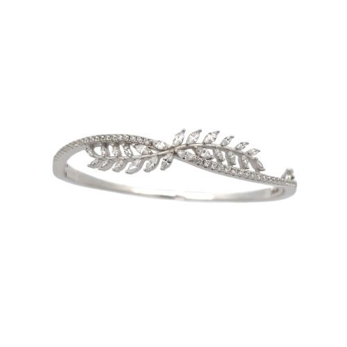 Mystic Moonbeam Silver Bangle | Mustafa Jewellery Singapore