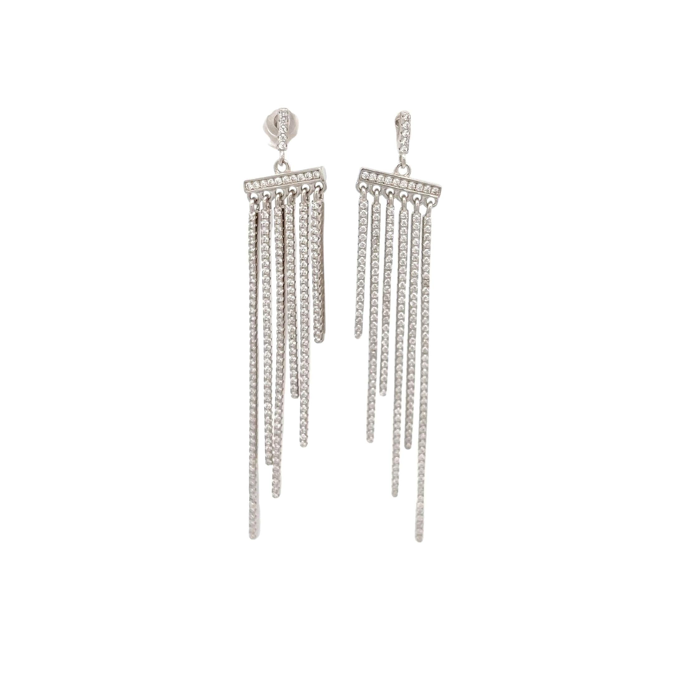 Starlight Fringe Earrings - Front