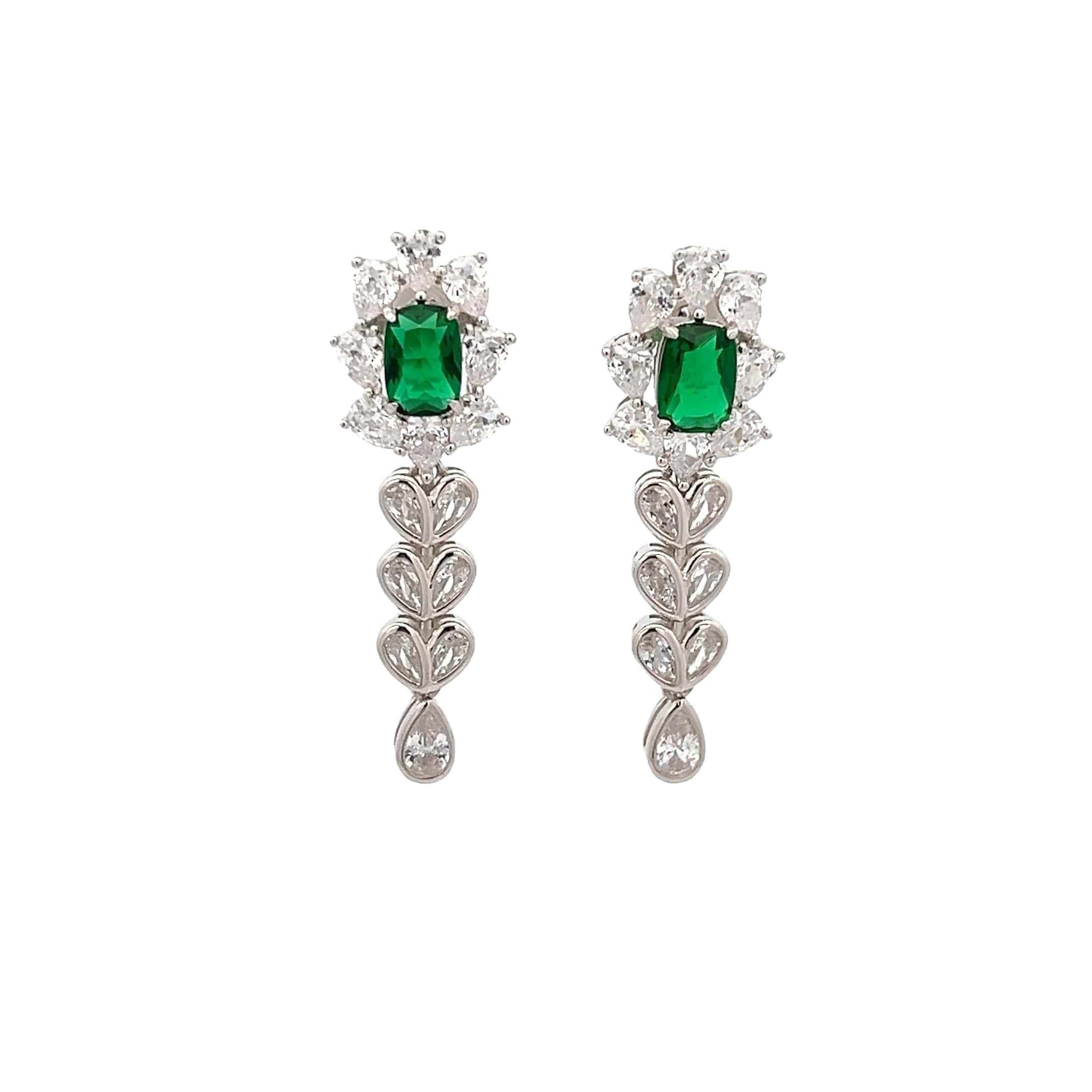 Emerald Falls Earrings | Mustafa Jewellery Singapore