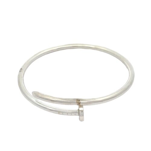 Celestial Embrace Silver Kada | Mustafa Jewellery Singapore
