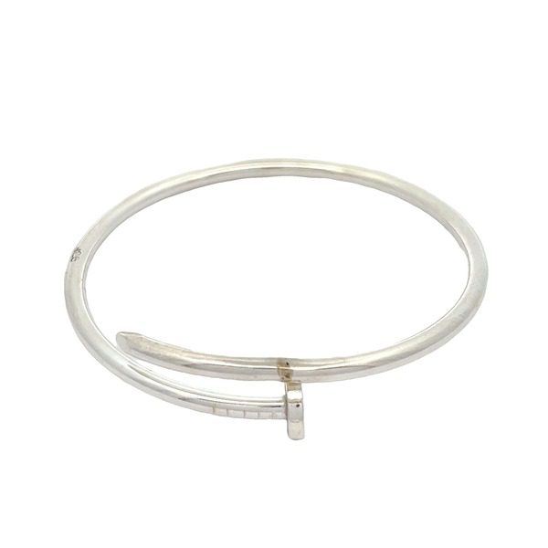 Celestial Embrace Silver Kada | Mustafa Jewellery Singapore