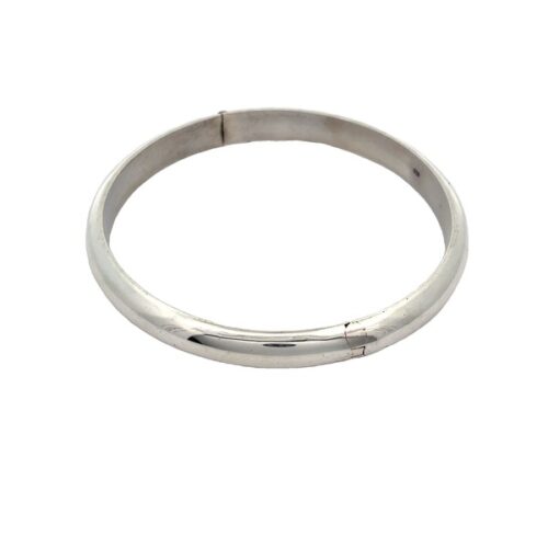 Eclipse Silver Kada - Front | Mustafa Jewellery Singapore