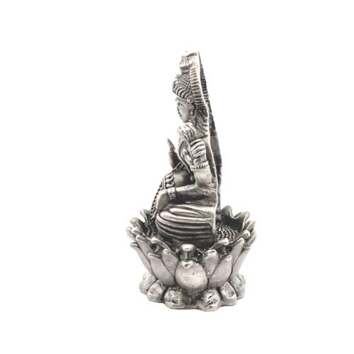 Mini Lakshmi on Lotus Silver Idol - Left