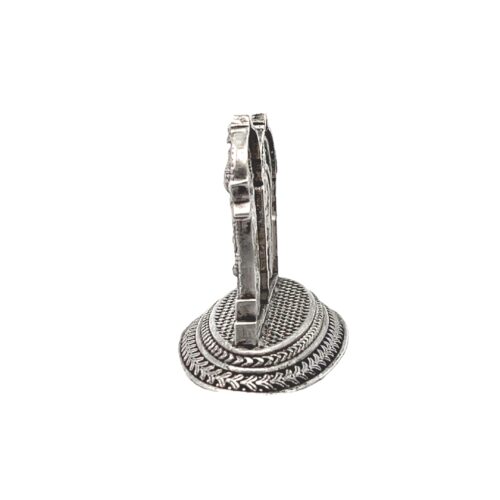 Sacred Archways – Venkateswara & Padmavati Silver Idol - Left