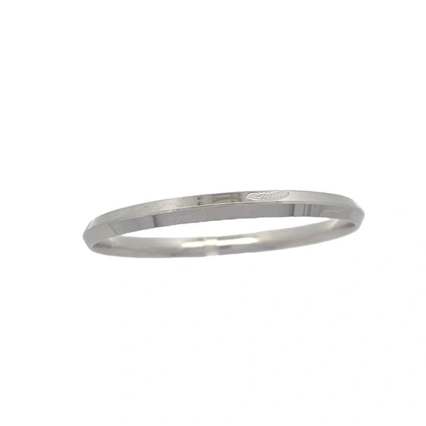 Sovereign Silver Kada - Front | Mustafa Jewellery Singapore