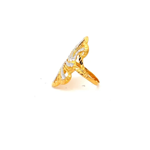 Luna Glimmer Gold Ring - Left