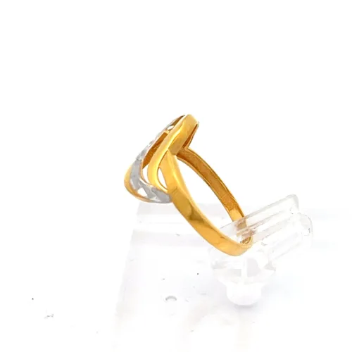 Golden Current Ring - Left