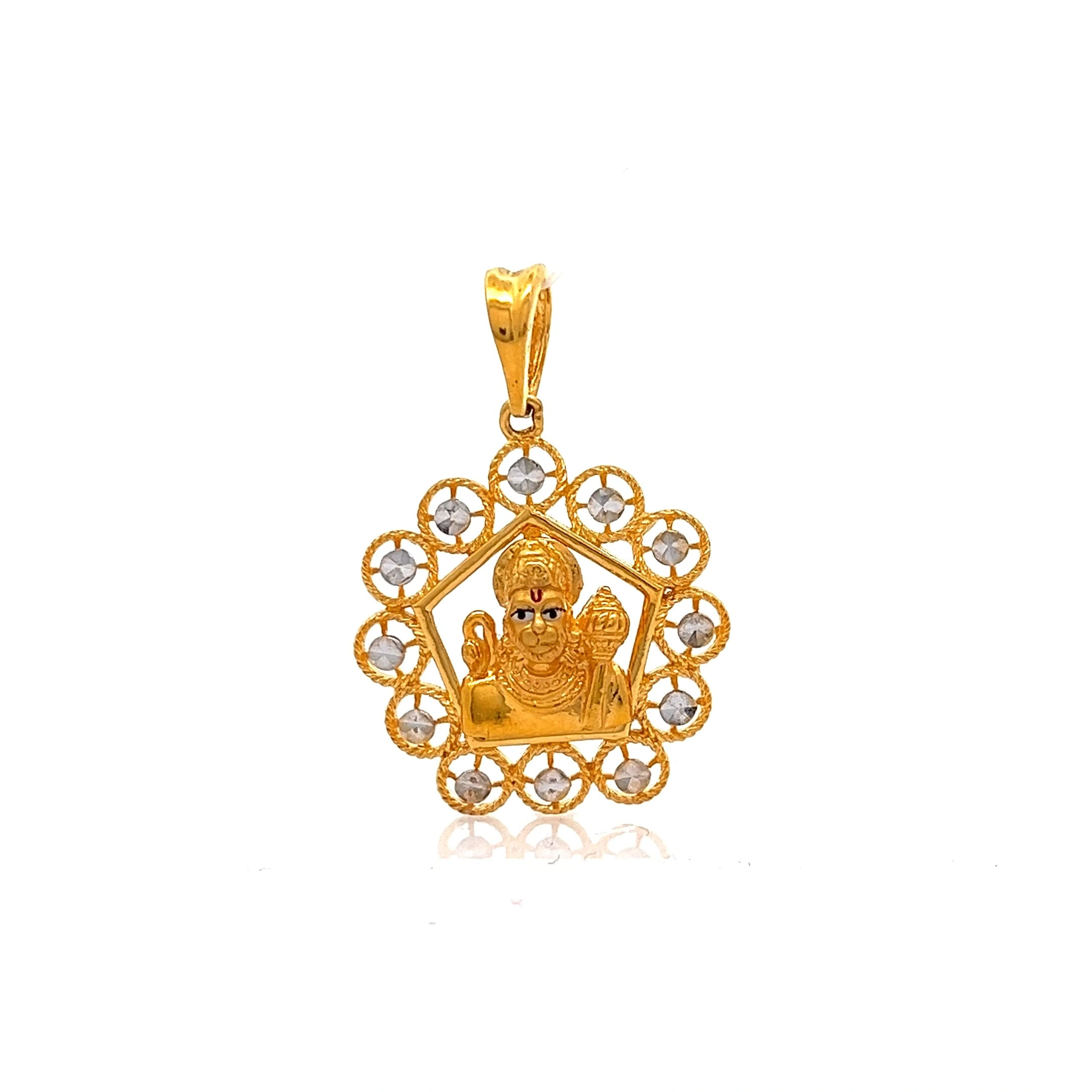 Mighty Hanuman Pendant | Mustafa Jewellery Singapore