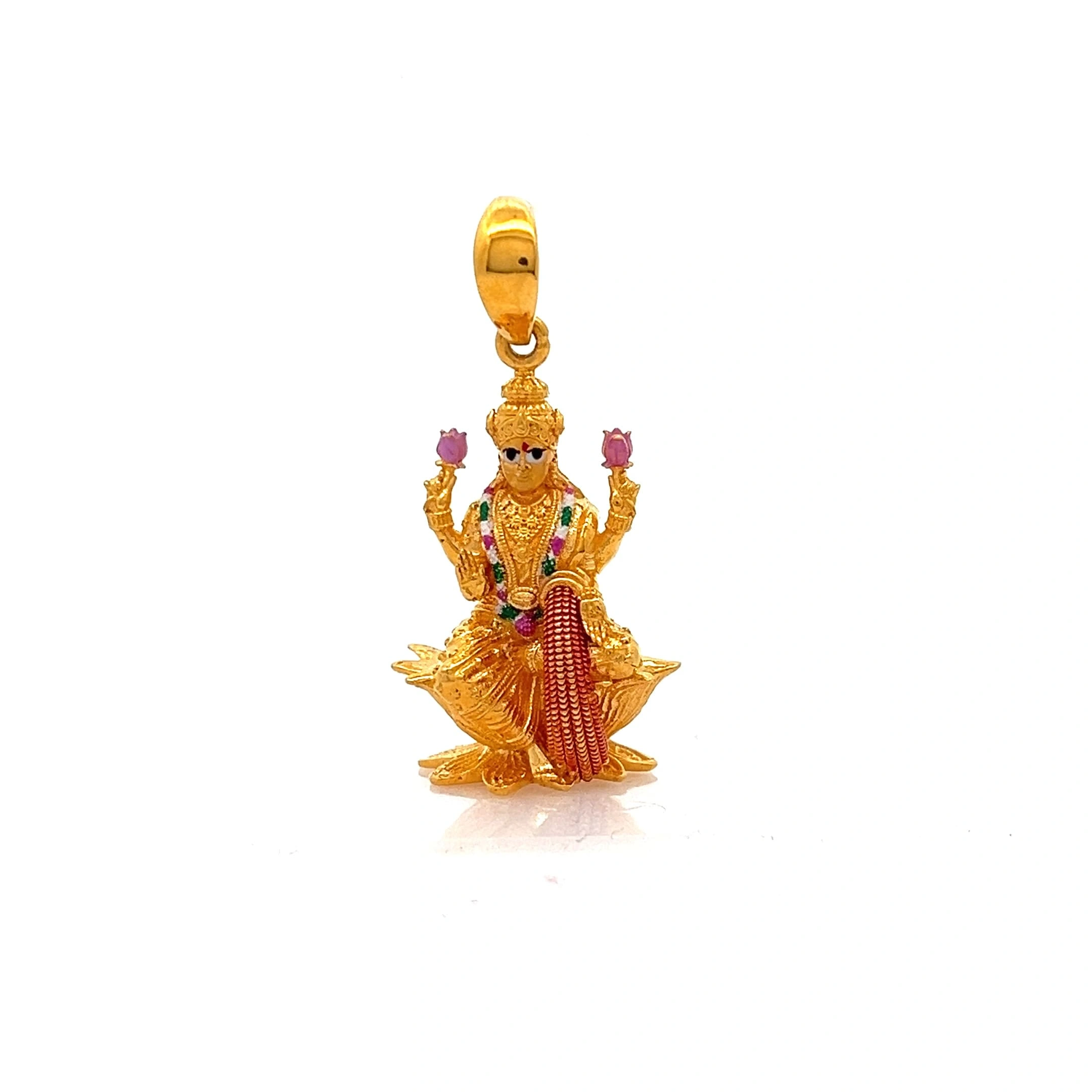 Divine Lakshmi Pendant | Mustafa Jewellery Singapore