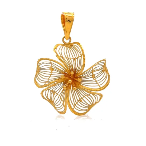 Orchid Lace Pendant | Mustafa Jewellery Singapore