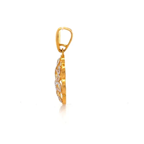 Swirling Blossom Pendant - Left