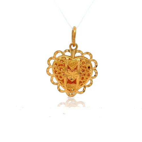 Eternal Love Heart Pendant | Mustafa Jewellery Singapore