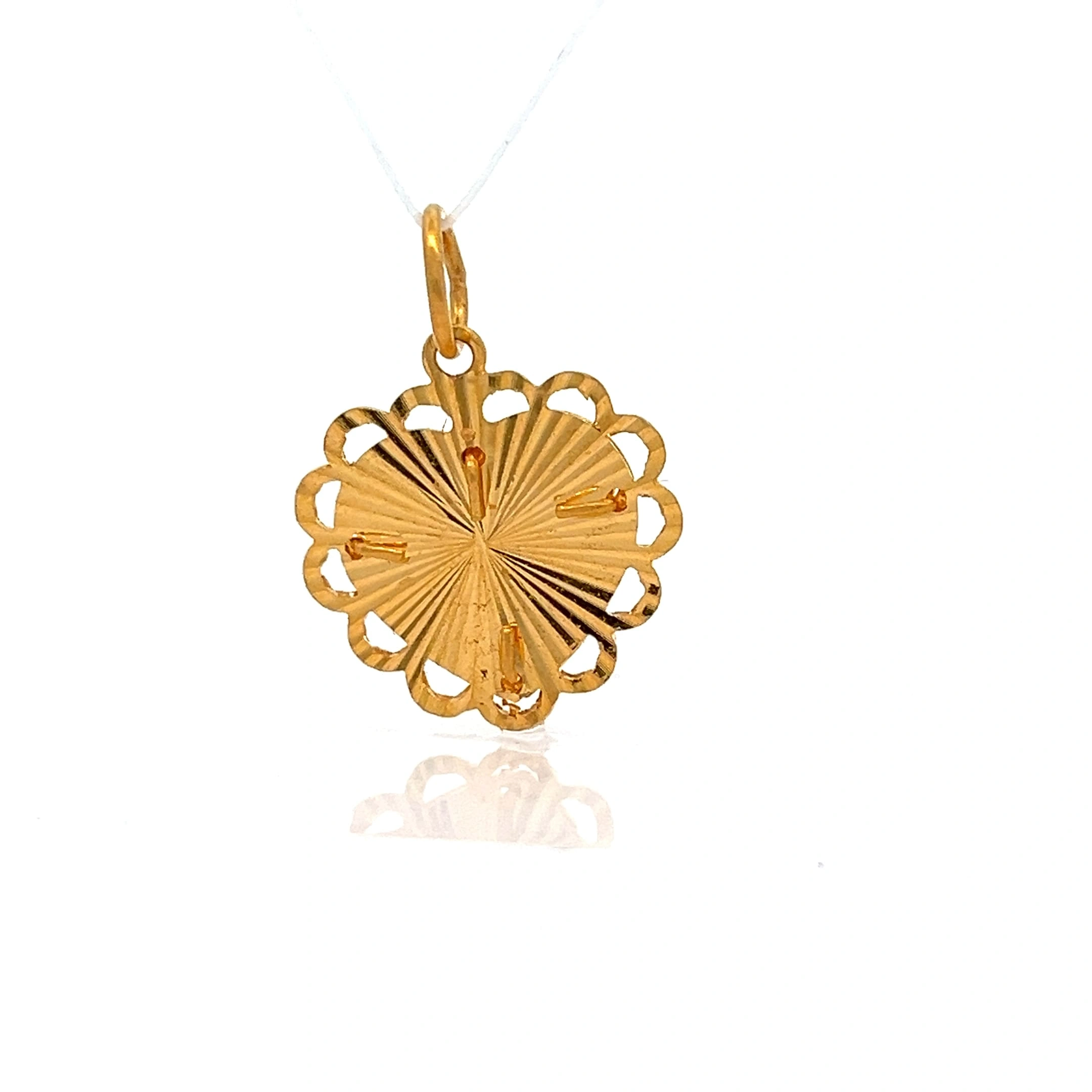 Eternal Love Heart Pendant - Back