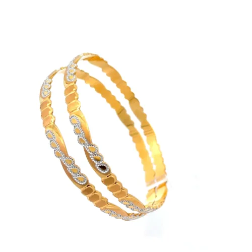 Aurora Twirl Bangle - Left