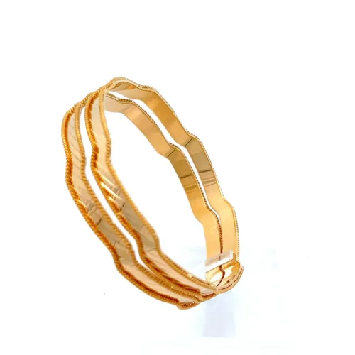 Golden Crest Bangle - Left