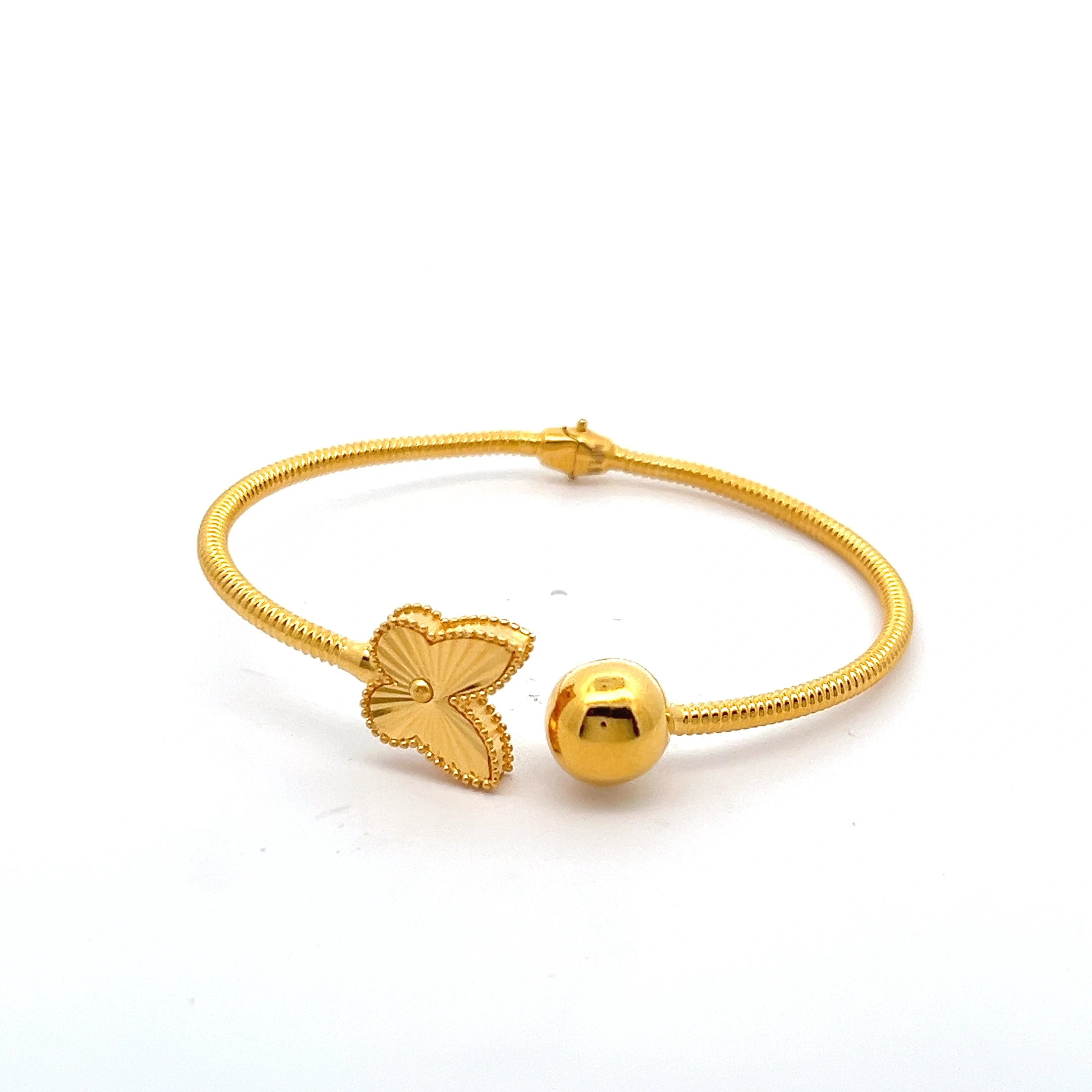 Butterfly Bloom Bangle | Mustafa Jewellery Singapore