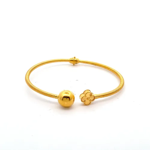 Golden Orb Bangle | Mustafa Jewellery Singapore