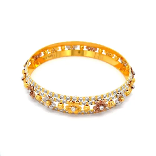 Floral Blossom Bangle | Mustafa Jewellery Singapore