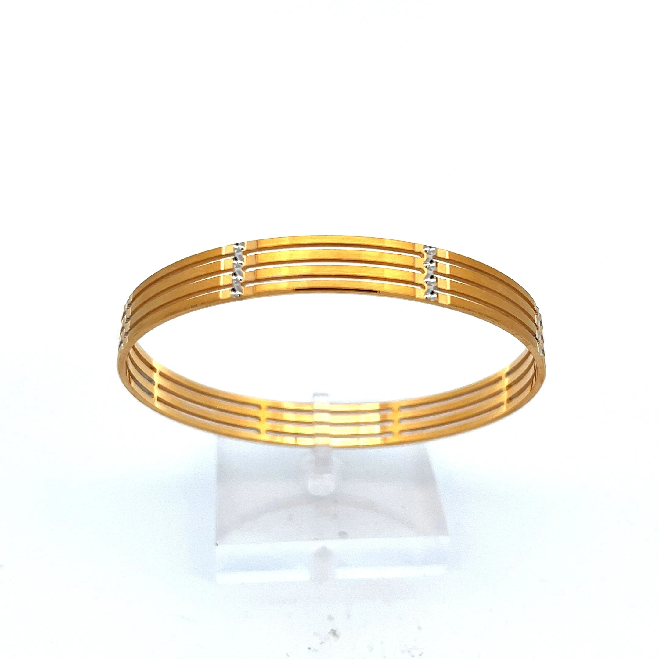 Sleek Line Bangle | Mustafa Jewellery Singapore
