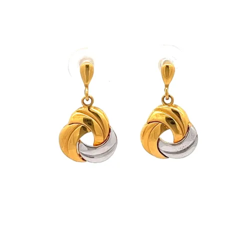 Duet Knot Earrings | Mustafa Jewellery Singapore