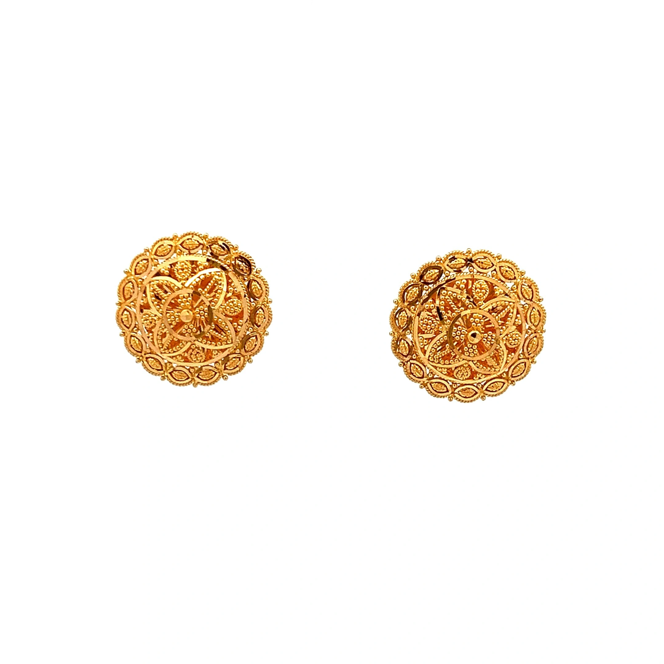 Marigold Dome Earrings | Mustafa Jewellery Singapore