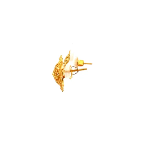 Marigold Dome Earrings - Left