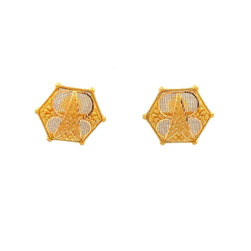 Hexa Bloom Earrings | Mustafa Jewellery Singapore